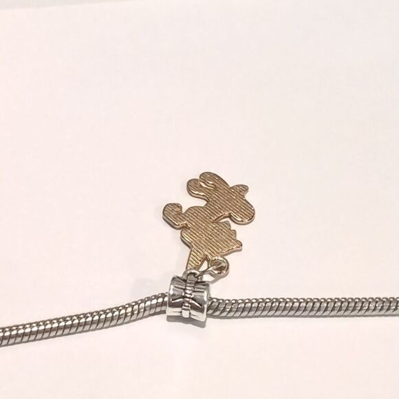 Silver Gold Rainbow Unicorn Enamel Dangle Charm for Pandora Style Bracelet - Picture 3 of 4